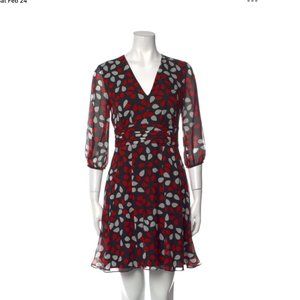 Diane Von Furstenberg Silk A-Line Dress Size 2